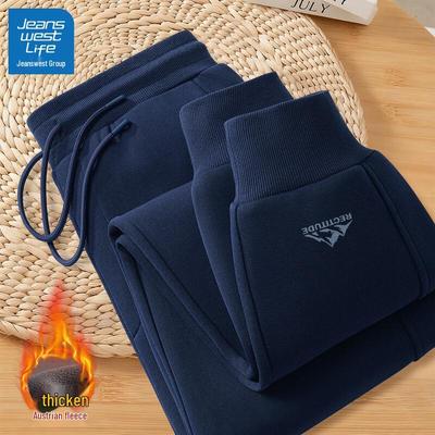 JEANSWEST LIFE Мужские теплые флисовые зауженные спортивные штаны