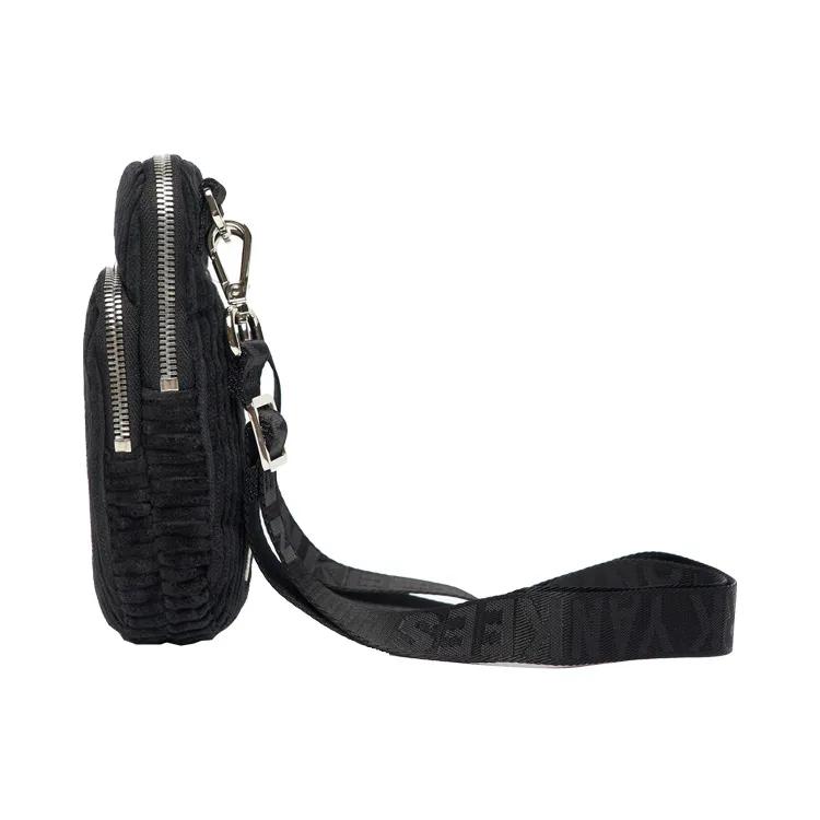 MLB New York Yankees Corduroy Cell Phone Pouch , Shoulder Bag , Crossbody Bag Unisex Black (Unisex) Cell Phone Pouches 3ACRH0316 50BKS
