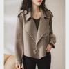 Original Italian Women's Woolen Short Coat - Stylish, European Fashion for Autumn
