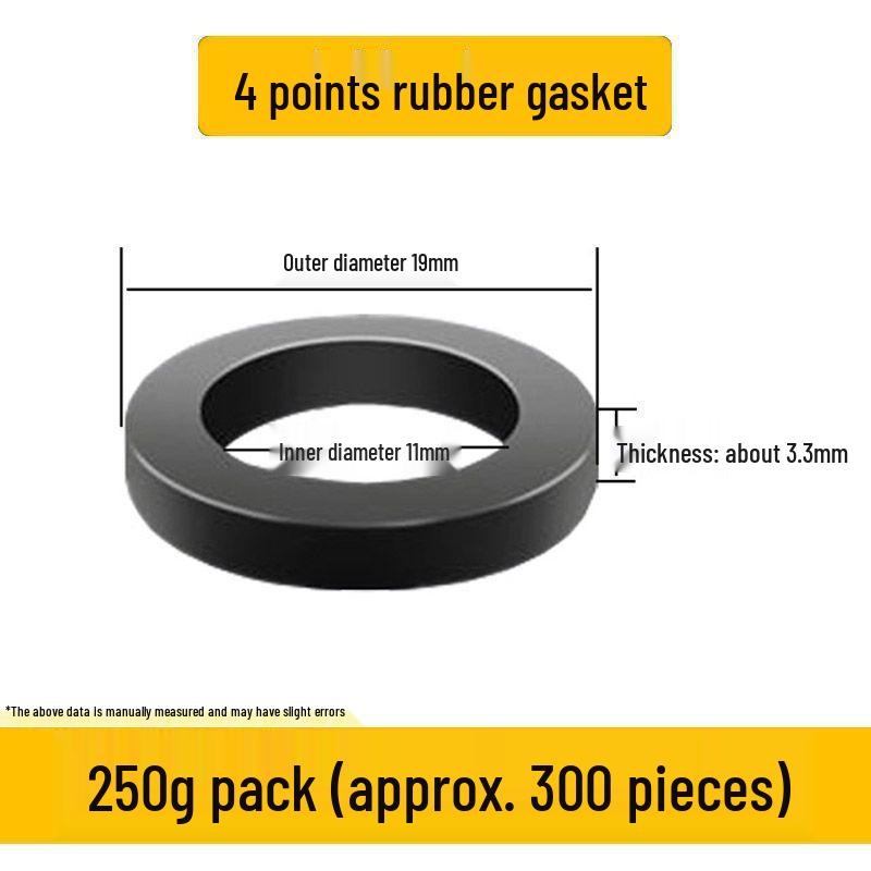 Quick-Fit Silicone Gasket & Waterproof Ring Set: Rubber Gasket, Sealing Ring, Corrugated Pipe, Water Inlet Hose, Quarter Gas Pipe