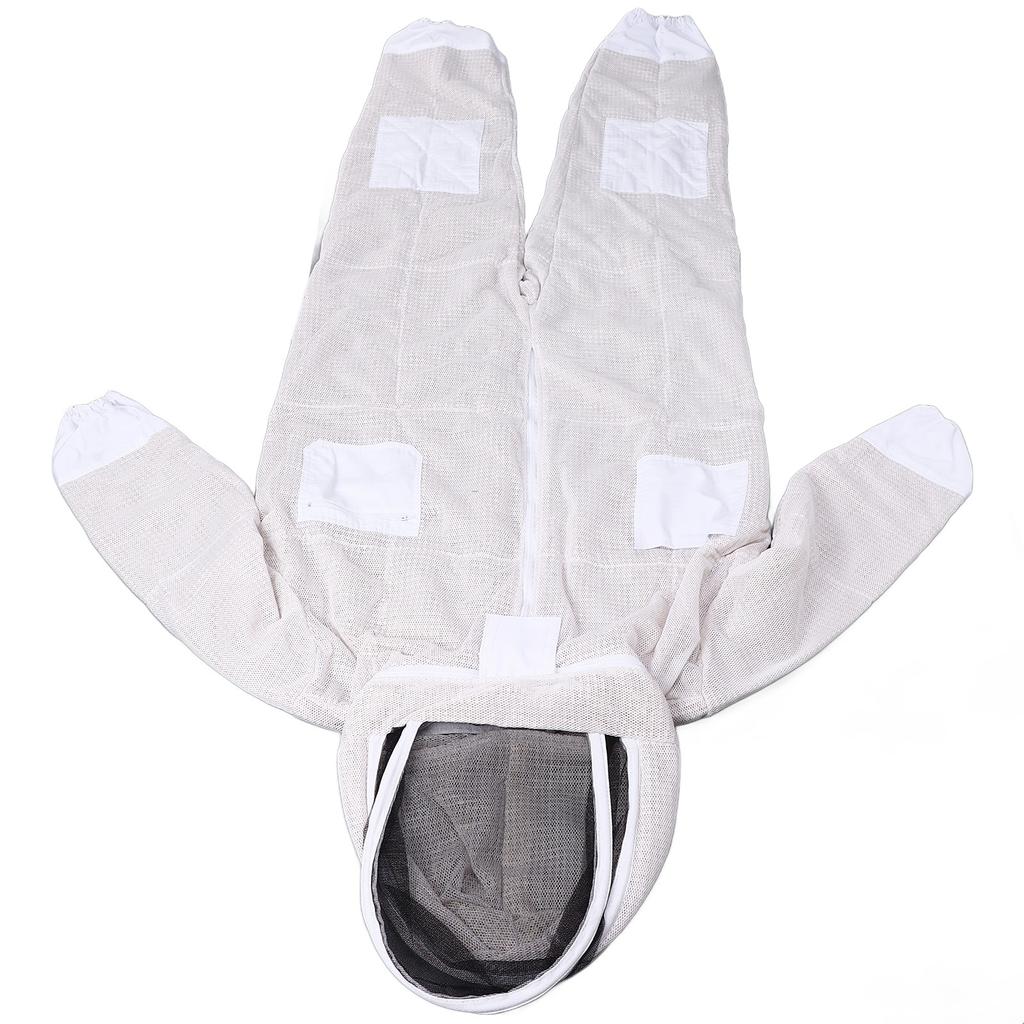 Professional Siamese Bee Suit Zipper 3 Layer Net Space Suit Ventilated Bee Suit for BeekeeperXXL
