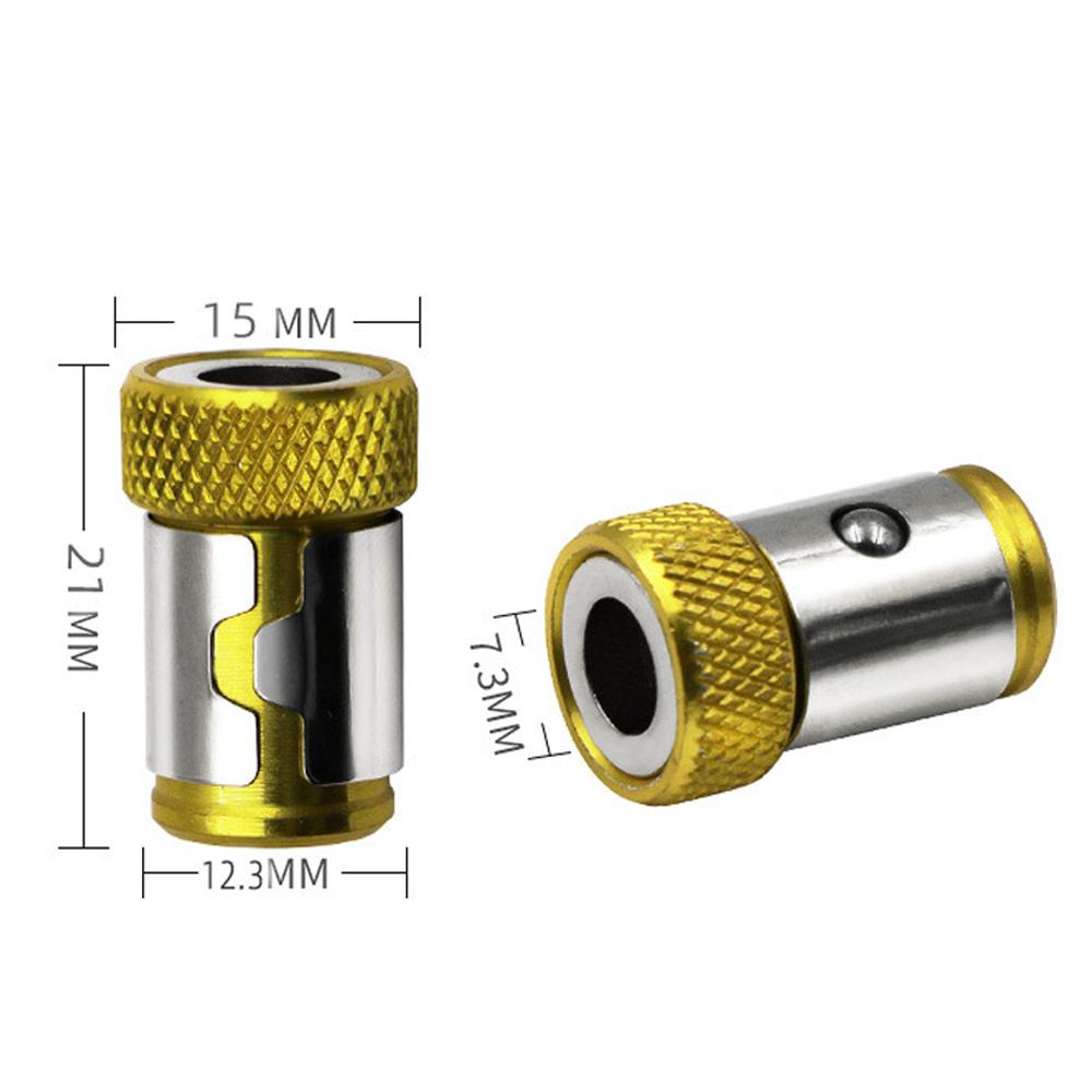 3 Pcs Magnetic Screw Bit Holder Alloy Electric Screwdriver Bits Head Magnetized Ring Anti-Corrosion for Phillip Bit Magnetizer