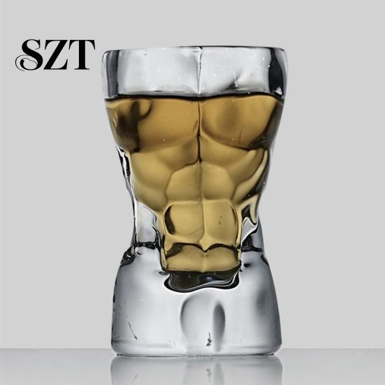 Whiskey Shot Glass Body Glasses for Party, Funny Human Torso Mini Liquor Cup, Lead-free Creative Novelty Drinking Bar, Unique Gift Adults Durable