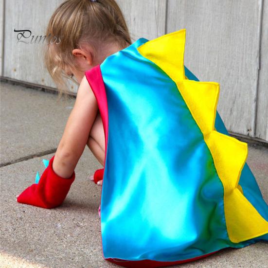 Костюмы Детский костюм накидки динозавра Тонкая работа Удобно носить Создать атмосферу Косплей Наряды для вечеринок на Хэллоуин Косплей