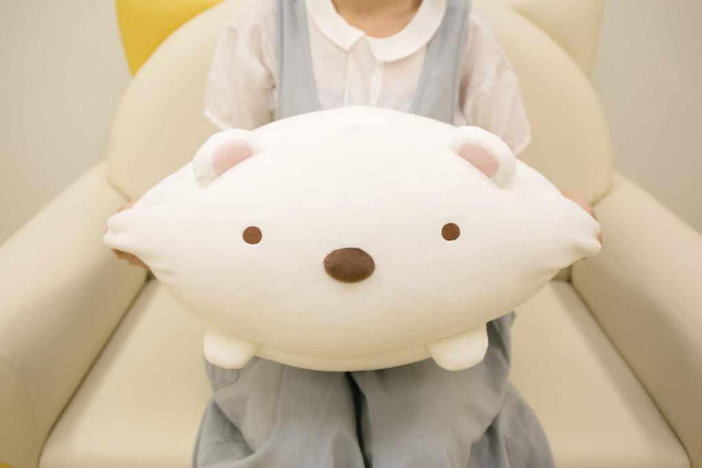MR78001 Подушка Sumikko Gurashi Super Mochimochi Daifuku Белый медведь