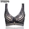 Fashion 3/4 Cup Wireless Female Unlined Underwear Sexy Bra Lace for Women Brassiere Lingerie Bra