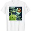 Смешная футболка унисекс с мемом про инопланетного кота Glerp Glorp Zep Zep