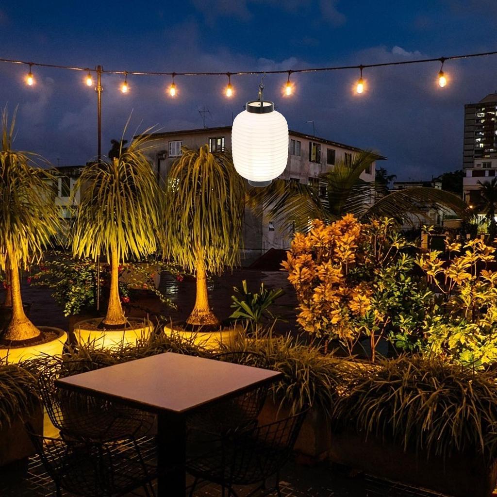 Бумажный фонарик Frcolor, Белый, Складной, Диаметр 15 см, Высота 22 см, В форме дыни, Идеально подходит для фестивалей, летних фестивалей, DIY изакая, продуктовых лавок,