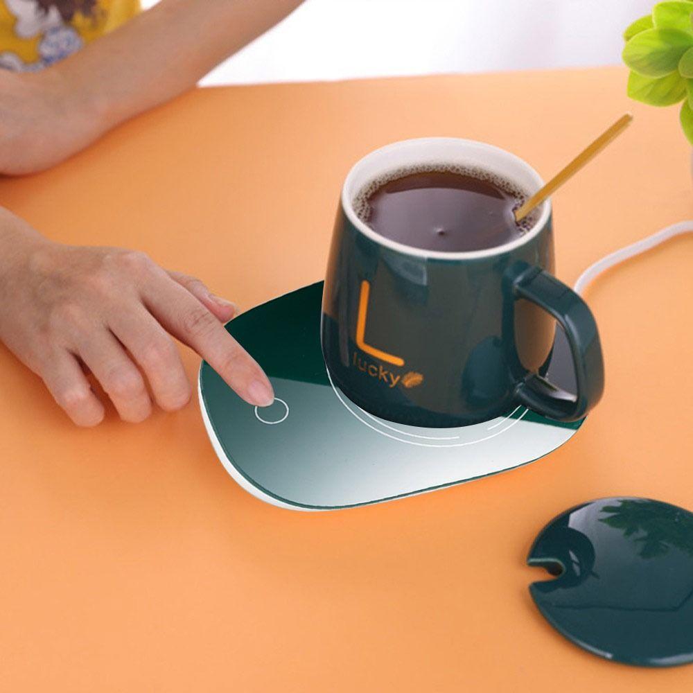 55/131°F Gift Home USB Mug Tray Coffee Cup Warmer Pad Gravity Sensor Pad Warmer Heater Tray Mat