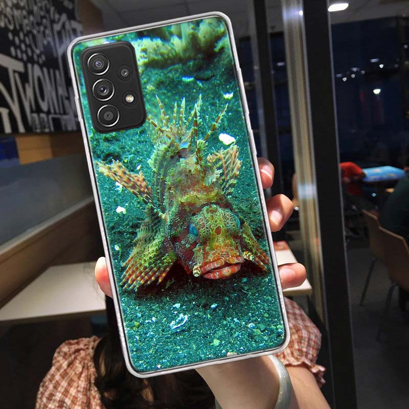 Clown Fish in the Sea or Ocean Phone Case for Samsung A54 A57 A37 A17 A14 A15 A12 A24 A34 A55 A35 A25 A52S A07 A05S A04S A22 A32