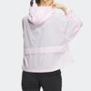 Adidas Terrex Solid Logo Outdoor Hooded Sun Protection Jacket Women Jacket Clear-Pink IU1272