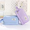 Pencil Bag for School Students with Large Capacity Multi-functional Pen Case Macaron Color Matching Cute Pencil Case