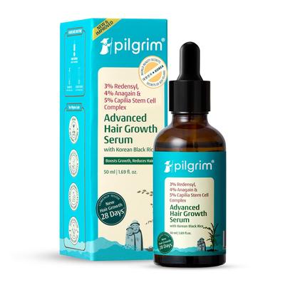 Pilgrim Сыворотка для роста волос Redensyl 3% + Anagain 4% + Baicapil 50 мл для более густых и плотных волос