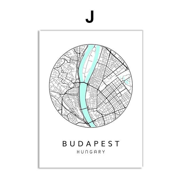 Скандинавский минималистичный холст, картина с картой мира, плакат, Бостен Лэндон, Нью-Йорк, настенное искусство, украшение для дома, комнаты, цитаты, без рамки