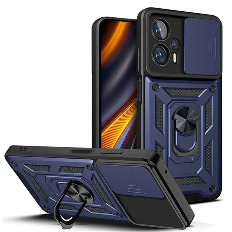 Бронированный чехол для телефона с объективом слайд-камеры для Xiaomi Redmi Note 12 11 Pro 12S 11S A1 11A Poco M5 M4 X4 X5 Pro 5G 4G противоударный жесткий чехол для ПК