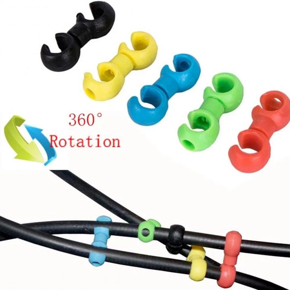 Road Bicycle Parts MTB Bicycle Bike Cross Line Clip Cable Buckle Ring Clasp S Style Clips Buckle