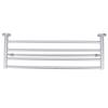 Aluminum Alloy Bathroom Towel Holder Wall Mounted 5 Bar Bath Towel Rack Storage Organizer Shelf