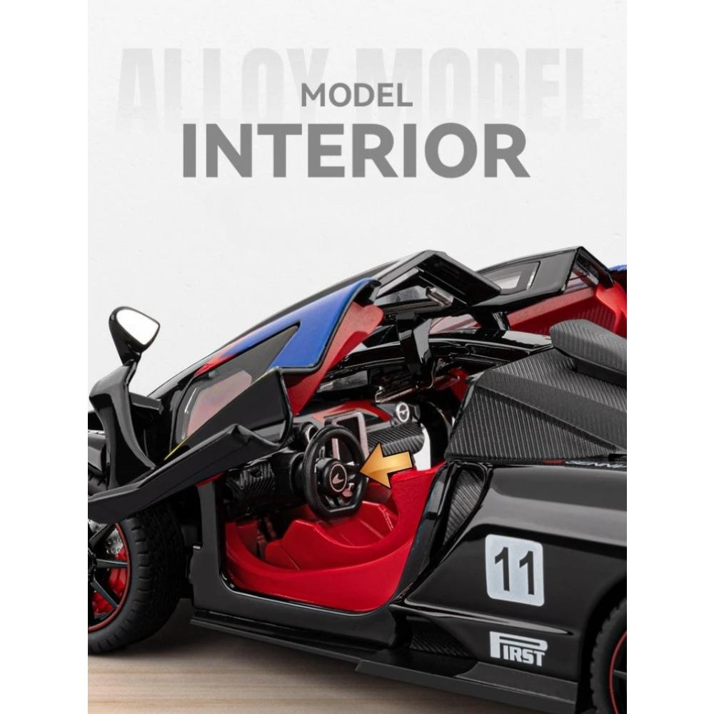 1/24 McLaren Senna Track Edition Суперкар Сплав Металл Литье под давлением Модель Автомобиля Высокая Симуляция Настольный Дисплей Украшения Подарок Другу