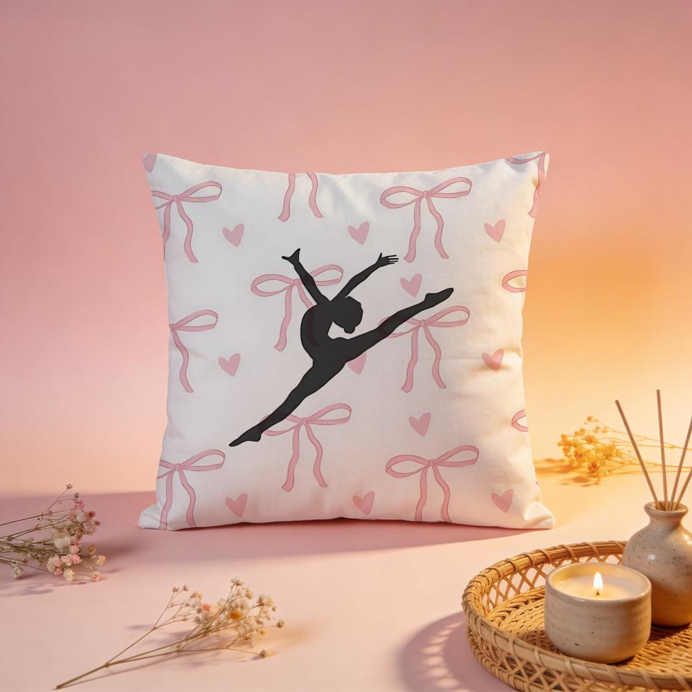 Fun Dance Step Illustration Cushion Cover Comfortable Durable Pillow Cover MultiScene for Home Office Car Sofa