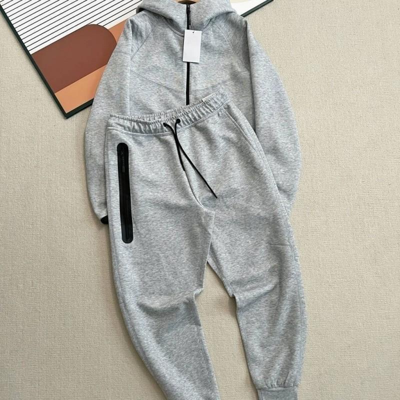 26 Winter Tracksuit High-Quality Windrunner Zip-Up Hoodie Sweatpants Set