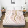 Mattress Cover Fitted Sheets With Elastic Band Bedsheet Bed Sheet Linens 160X200/200X220CM Size 3D Printed Pink Geometry