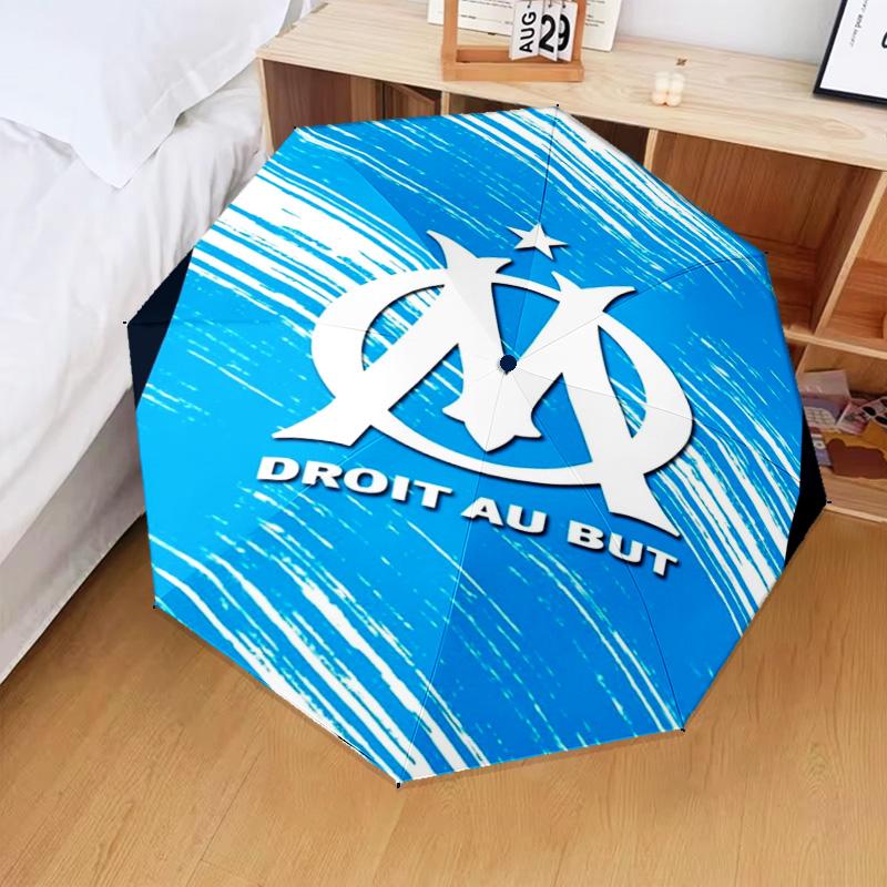 1PC Flame Logo Design Printed Umbrella Folding umbrella, automatic umbrella 8-Frame for Travel, camping Fan gifts Christmas Gifts