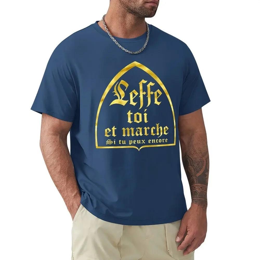Футболка Leffe Toi Et Marche Humouristique Cadeau Ideal Футболка Harajuku Футболка с коротким рукавом Хлопковая футболка с графикой Топы