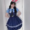 Halloween Cosplay Rabbit Police Fox Swindler Cosplay Costume Cute Police Cosplay Lolita One Piece Ladies 5 Piece Set Tie Rabbit Ears Fox Ears Tail