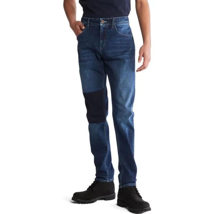 Timberland Jeans Men's Blue Moderate Straight Fit Pants (Unisex) Jeans A5NUR K53