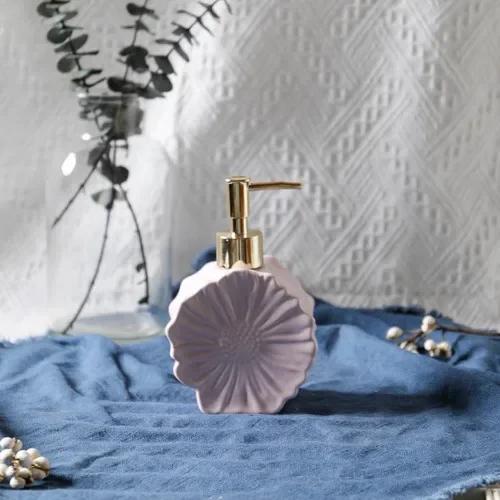 Аксессуары для ванной комнаты Простая керамическая бутылка для лосьона Креативная упаковка моющего средства Бутылка для дезинфекции рук Дозатор для мыла