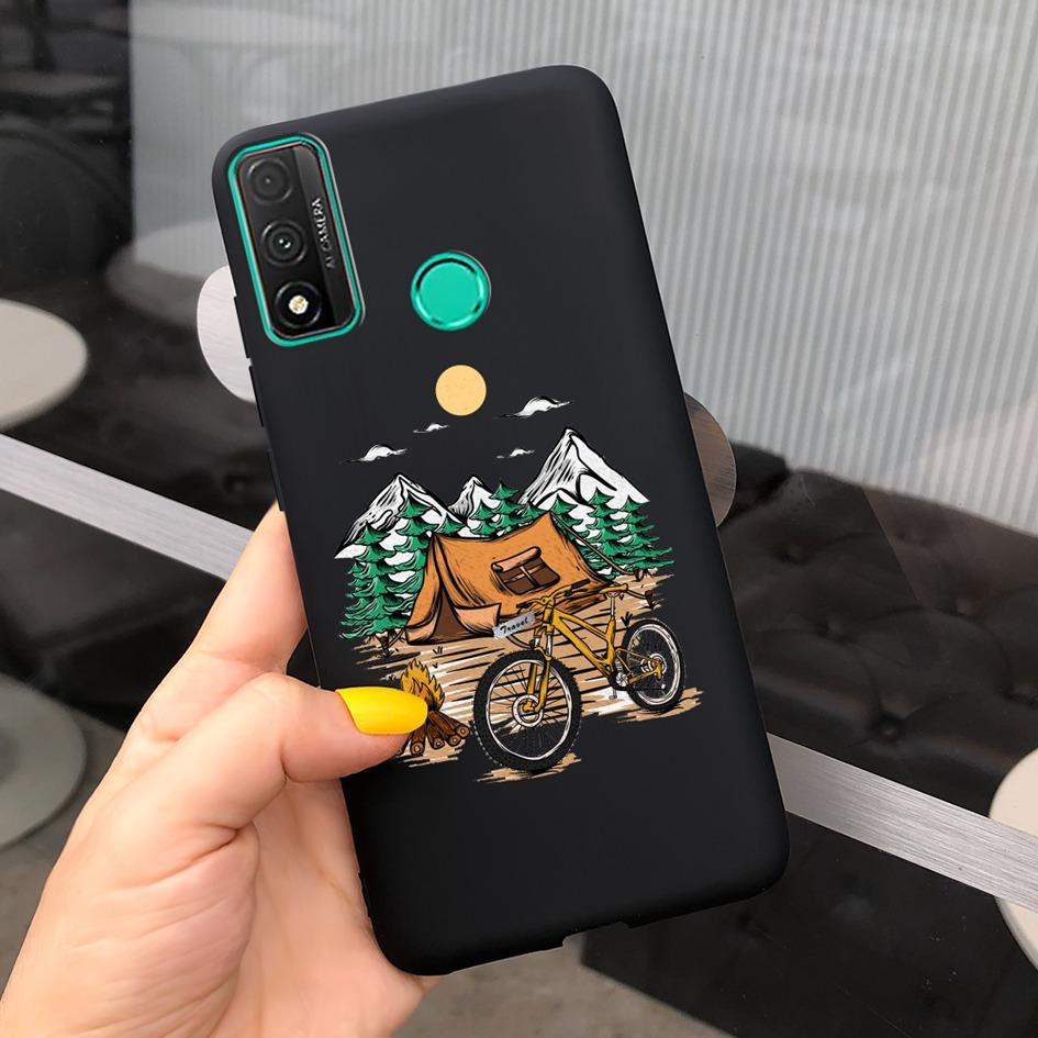 For Funda Huawei P Smart 2020 Case Coque Popular Lavender Flower Phone Case For Huawei P Smart 2020 6.21" Soft Shockproof Bumper