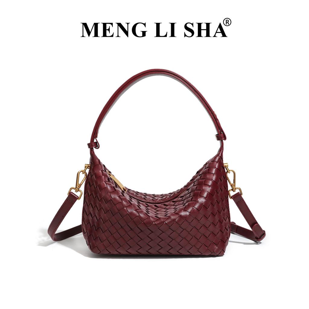 New Hand Woven Portable Lunch Box Bag for Women's Commuting and Leisure, Versatile Single Shoulder Crossbody Lunch Box Bag