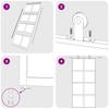 Sliding Door Gold 102.5x205 cm Clear Tempered Glass and Aluminium