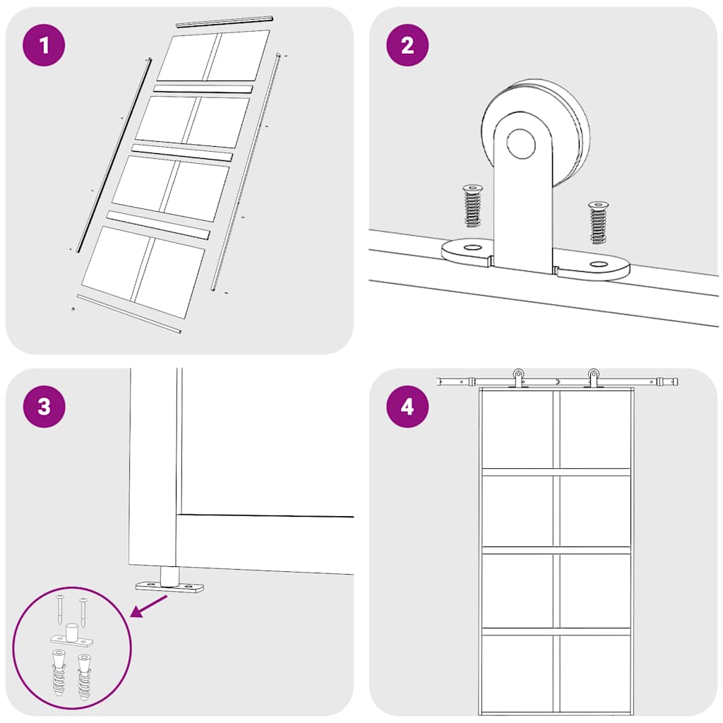 Sliding Door Gold 102.5x205 cm Clear Tempered Glass and Aluminium
