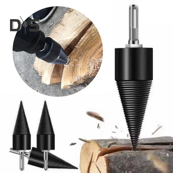 Сверло для колки дров 42 мм, сверло для колки дров с круглыми, шестигранными и квадратными ручками, электрические дрели, конусные отвертки