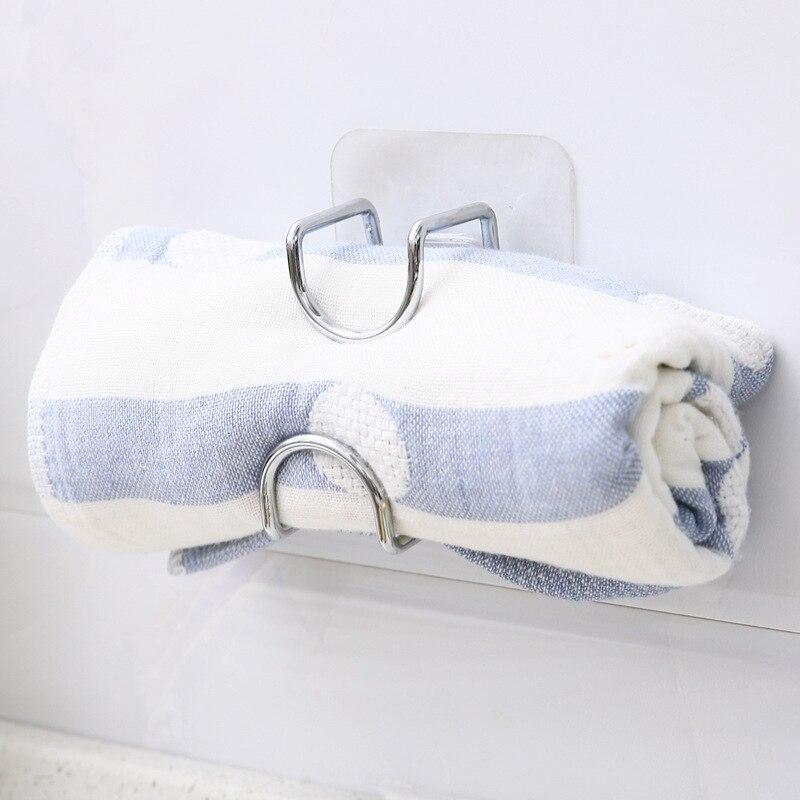 1 шт., липкий органайзер без дырокола для ванной комнаты, кухни, бесследный умывальник, экономия места, настенный держатель с крючком, клейкая полка для хранения