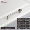 Oukali High Quality Furniture Cabinet Handle Luxury Knob Kitchen Brushed Brass Zinc Alloy Dresser Drawer Handles
