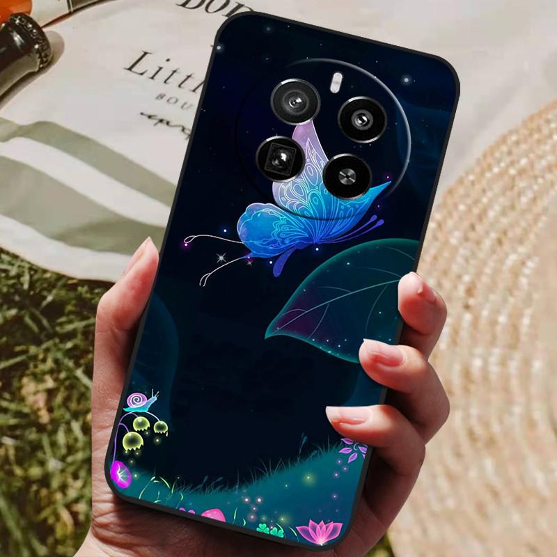 Для Realme 12 Pro Plus Чехол Роскошный Телефон Силиконовая Задняя Крышка Для Realme 12 Plus Чехлы Realme12 pro+ plus Защитная Оболочка Capas