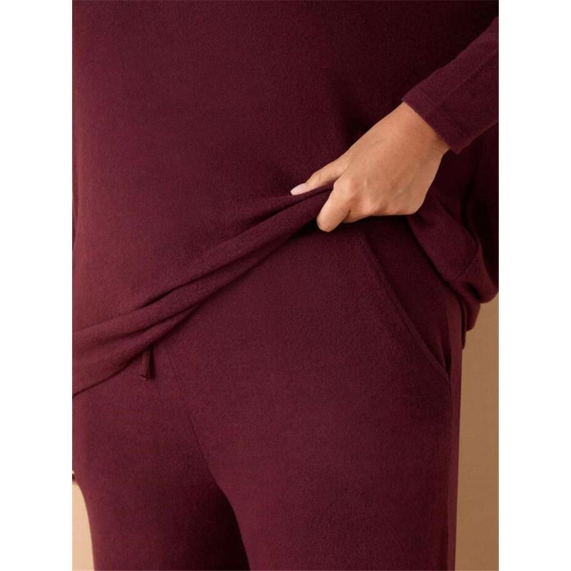 Exported to the Uk, Large Size Plus-Size Women's Super Soft, Comfortable, Skin-Friendly Side-Pocket Home Pants