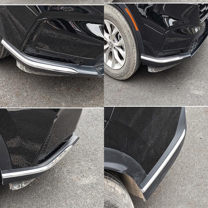 Автомобильные аксессуары для Honda CRV CR-V 2023 + ABS черный карбон задний передний бампер левый правый угол защитная полоса для губ крышка
