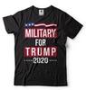 Military for Trump 2024 Donald Trump Re-election T-shirt US Presidential Shirt