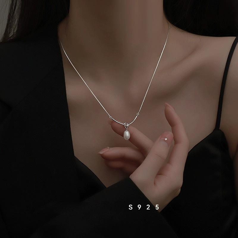 Ожерелье из бисера Canghai, женское, простое, универсальное, с цепочкой на ключицу, с пресноводным жемчугом