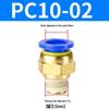 Пневматический быстроразъемный соединитель PC8-02, медный: Прямой быстроразъемный соединитель для воздушных шлангов с наружной резьбой для воздушных компрессоров