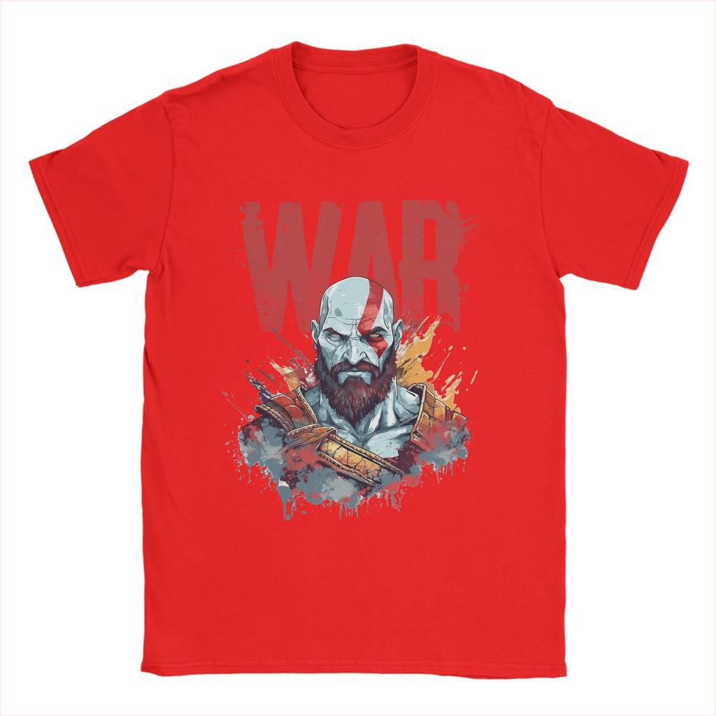 THE GOD OF WAR Unisexs T Shirt  Novelty Tee Shirt Short Sleeve Round Neck TShirts Cotton New Arrival Tops