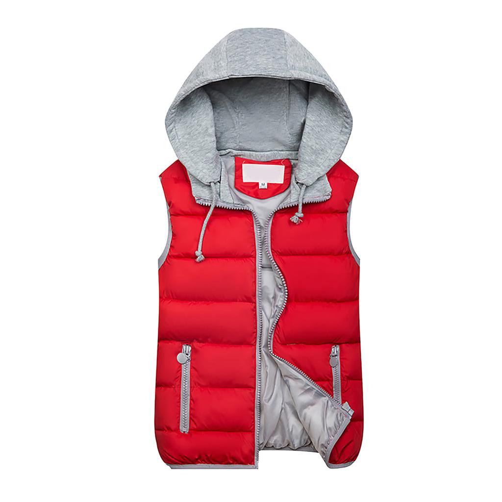 Fashion Women Warm Coat Vest Jacket Waistcoat Hooded Waistcoat