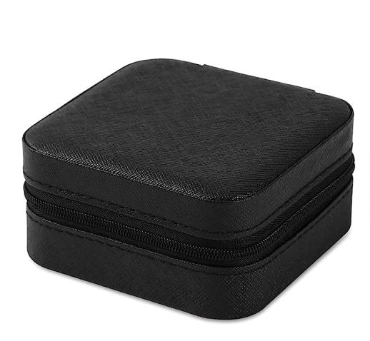 Portable jewelry travel box - Mini organizer jewelry storage box for necklaces, earrings and rings, suitable for girls and ladie