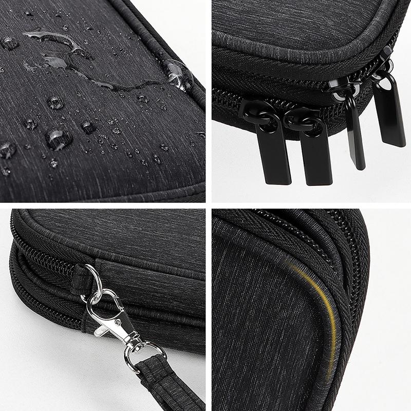 Waterproof Cable Storage Bag Digital Electronic Organizer Portable USB Data Charger Plug Travel Pouch for Mouse Tablet PC iPad Sleeve Case