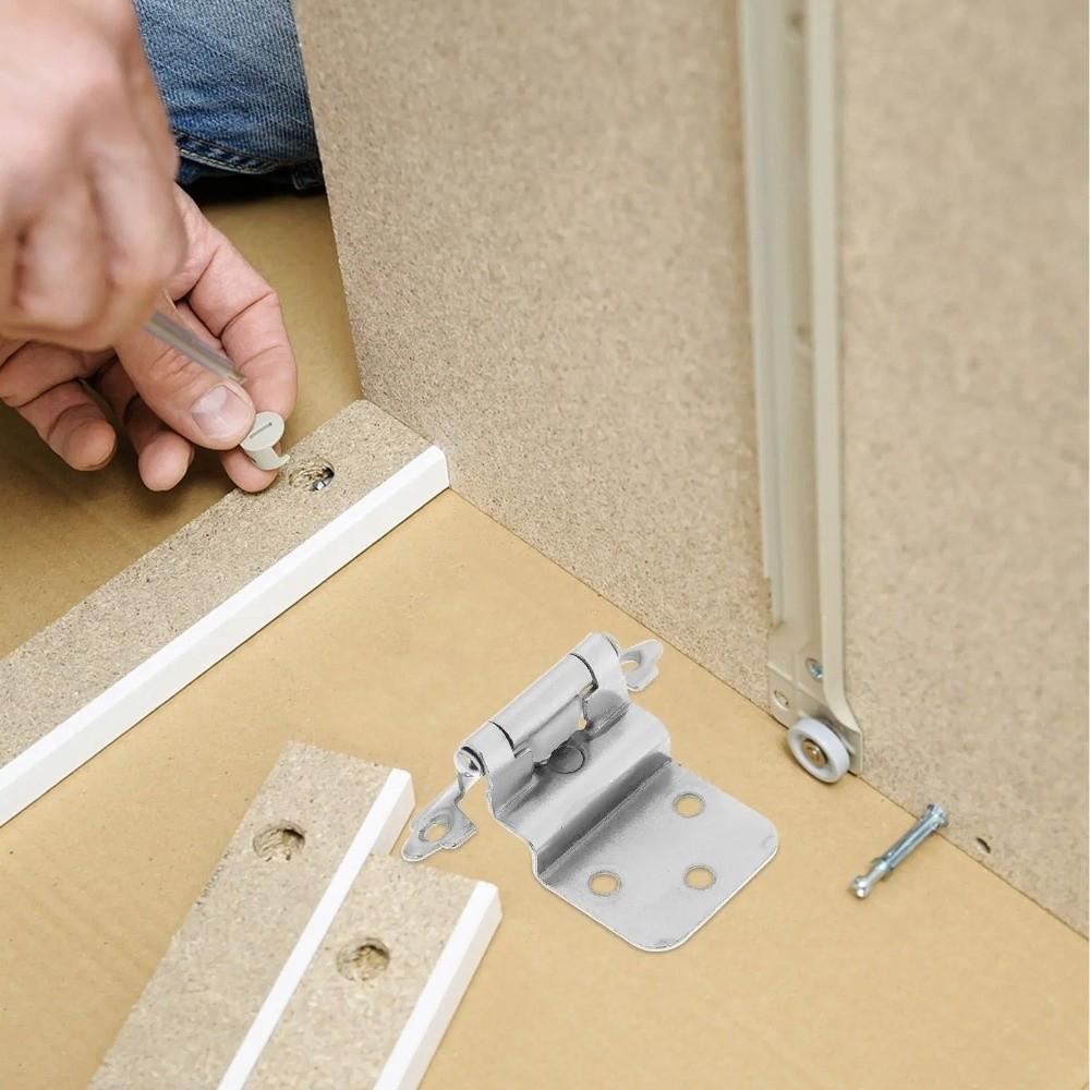 Durable American Spring Hinge With Screws Heavy Duty Hydraulic Buffer Hinge Iron Offset Furniture Cabinet Hinge Kitchen