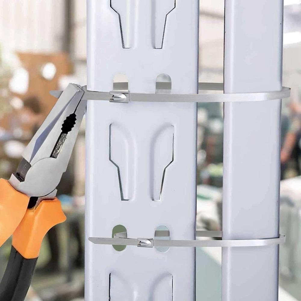 200 Pcs Self Locking Cable Tie Stainless Steel Self Locking Cable Tie Zip Tie Exhaust Wrap