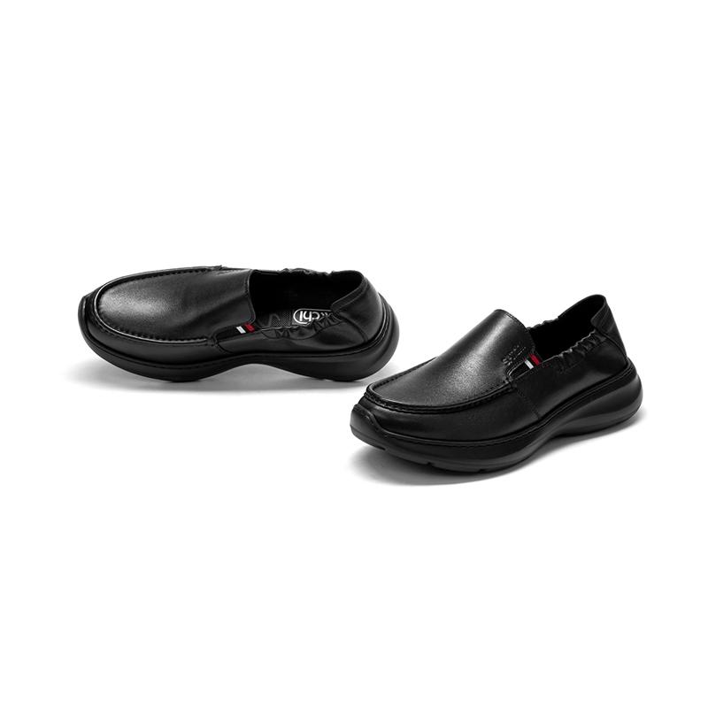 [Top layer cowhide] Business casual shoes with soft soles that are versatile for daily commuting, men's shoes with footcovers, men's leather shoes